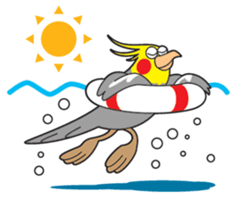 Funny Cockatiel_Normal Color sticker #6938254