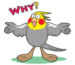 Funny Cockatiel_Normal Color sticker #6938255