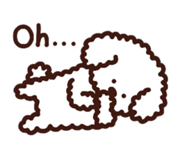 Toypoodle loafs around at home sticker #6938542