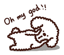 Toypoodle loafs around at home sticker #6938546