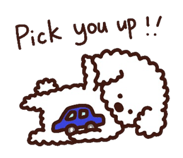 Toypoodle loafs around at home sticker #6938562