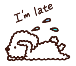 Toypoodle loafs around at home sticker #6938567