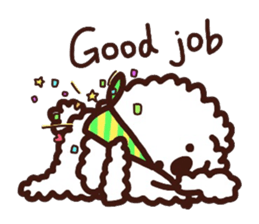 Toypoodle loafs around at home sticker #6938569