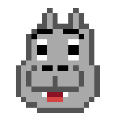 pixel hippo-chan