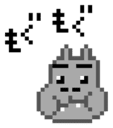pixel hippo-chan sticker #6938798