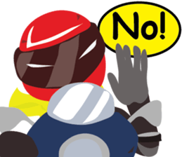 Rider motorcycle cartoon V.2 sticker #6939019