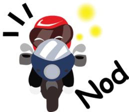 Rider motorcycle cartoon V.2 sticker #6939029