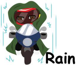 Rider motorcycle cartoon V.2 sticker #6939034