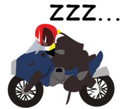 Rider motorcycle cartoon V.2 sticker #6939038