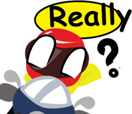 Rider motorcycle cartoon V.2 sticker #6939054