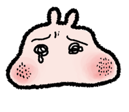 Peach face sticker #6940418