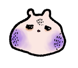 Peach face sticker #6940431