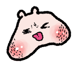 Peach face sticker #6940432