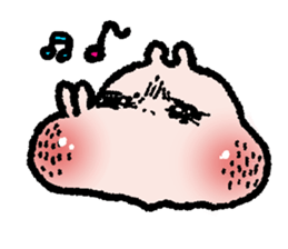 Peach face sticker #6940450