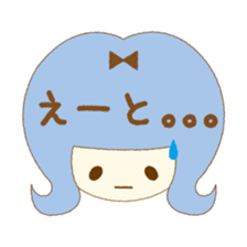 In the girl's mind sticker #6941075