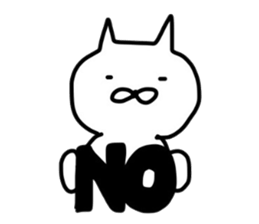 No tail loose white cat the fourth. sticker #6941857