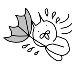 No tail loose white cat the fourth. sticker #6941882