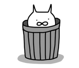 No tail loose white cat the fourth. sticker #6941885