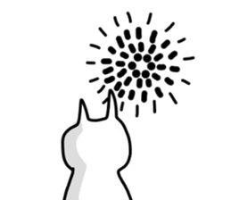 No tail loose white cat the fourth. sticker #6941887