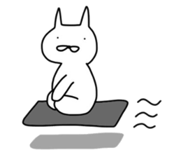 No tail loose white cat the fourth. sticker #6941893