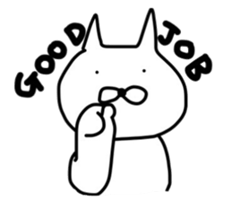 No tail loose white cat the fourth. sticker #6941895