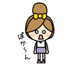 Cute woman of someone's fan sticker #6942046