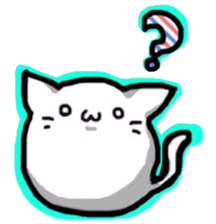 round cute cat sticker #6942218