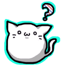round cute cat sticker #6942218