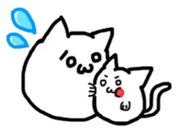 round cute cat sticker #6942227