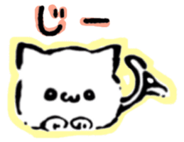round cute cat sticker #6942236