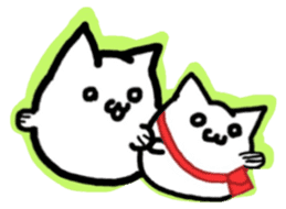 round cute cat sticker #6942238
