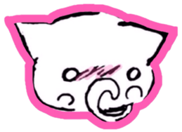 round cute cat sticker #6942242