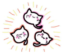 round cute cat sticker #6942246