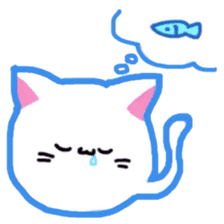 round cute cat sticker #6942250