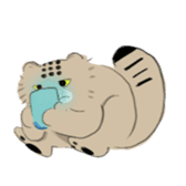 Daily life of Pallas's Cat sticker #6942333