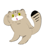 Daily life of Pallas's Cat sticker #6942334