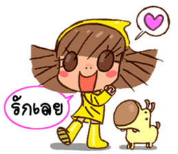YELLOW SUN:IN THAI JA sticker #6943020