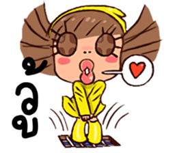 YELLOW SUN:IN THAI JA sticker #6943038