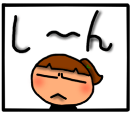 Girl sticker-1 sticker #6943123