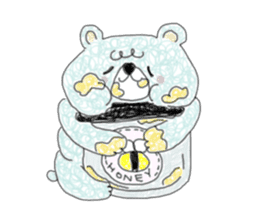 Diary of Dizzy bear sticker #6943190