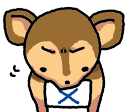 Newborn fawn Sticker sticker #6943317