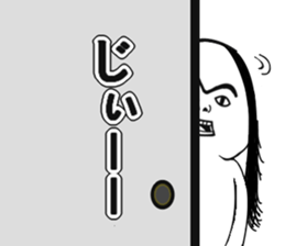 a topknot (hairstyle). sticker #6943470