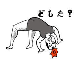 a topknot (hairstyle). sticker #6943477