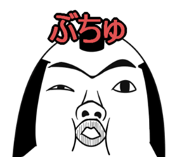 a topknot (hairstyle). sticker #6943478