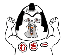 a topknot (hairstyle). sticker #6943481