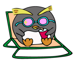 Hot Even penguins! Anyway for Summer. sticker #6944838