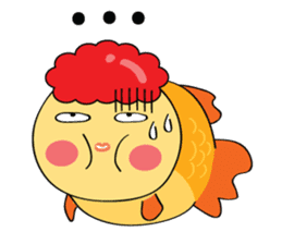 Goldfish wun kun sticker #6946497