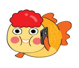 Goldfish wun kun sticker #6946500