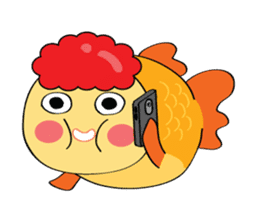 Goldfish wun kun sticker #6946500