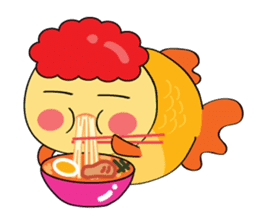 Goldfish wun kun sticker #6946506